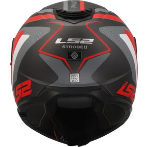 Strobe 2 Phantom Mat Tıtanıum-Gri-Kırmızı Kask