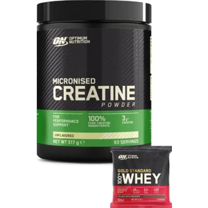 Optimum Nutrition Creatine Kreatin Aromasız 317 g 93 Servis  -  Whey  gold Standard Çikolata Aromalı Şase 31 g 1 Servis