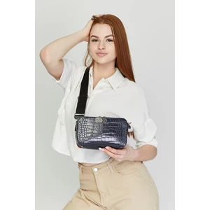 Kadın Üç Bölmeli Ayarlanabilir Çarpraz Kolon Askılı Omuz Çantası