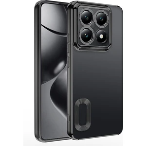 M.TK Moveteck Xiaomi Mi 14T Pro Kılıf Tam Kamera Korumalı Metalik Parlak Renkli Kenar Yumuşak Silikon Kamera Lensli Kapak