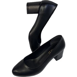 KAFKASLAR AYAKKABI Yuvarlak Burunlu 5 cm Topuklu Klasik Kadın Ayakkabı