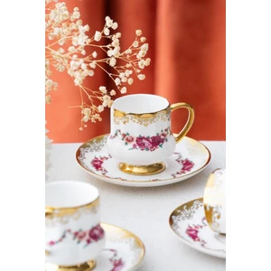 Osiris Altın Desen1 Tek Kişilik Türk Kahvesi Fincanı