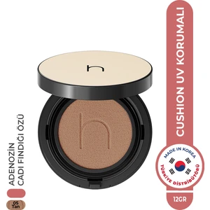 Uzun Süre Kalıcı Zero Fit Cushion Kore Fondöten Doğal Bitişli SPF50+ PA++++ Güneş Koruyucu 12g Tan