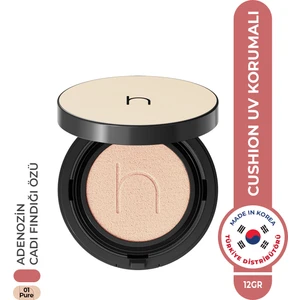 Uzun Süre Kalıcı Zero Fit Cushion Kore Fondöten Doğal Bitişli SPF50+ PA++++ Güneş Koruyucu 12g Pure
