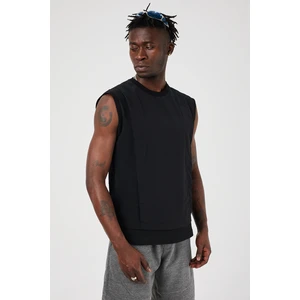 Rogue Siyah Kolsuz Spor Tişört Erkekler İçin %50 Pamuk %45 Polyester %5 Elastan