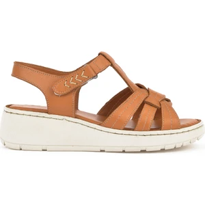 Kadın Deri Sandalet 1511048Z501 Taba