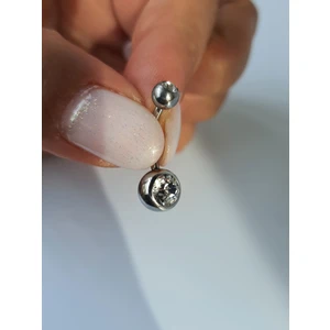 Kurukafa Gift Zirkon Taşlı Paslanmaz Çelik Göbek Piercingi