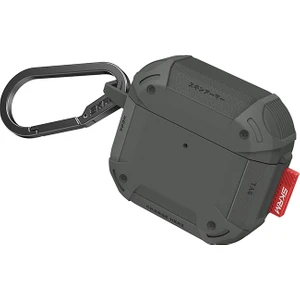 Airpods 4 Kılıf Airbagli 360 Derece Tam Koruma Mecha Ce Askı Aparatlı Kılıf Koyu Yeşil