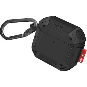 Airpods 4 Kılıf Airbagli 360 Derece Tam Koruma Mecha Ce Askı Aparatlı Kılıf Siyah