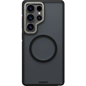 Galaxy S25 Ultra Kılıf Magsafe Uyumlu Youngkit Rock Sand Serisi Kapak Siyah