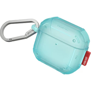 Airpods 4 Kılıf Airbagli 360 Derece Tam Koruma Mecha Ce Askı Aparatlı Kılıf Turkuaz