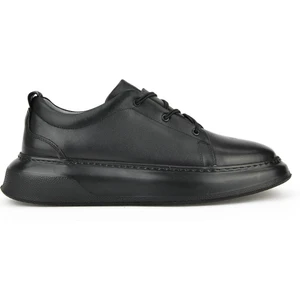Erkek  Deri Sneaker 151987Z133 Siyah
