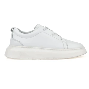 Erkek  Deri Sneaker 151987Z133 Beyaz