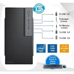 Force SC3-147 Core I5 4460-8GB RAM-512GB Ssd-Fdos Wıfı
