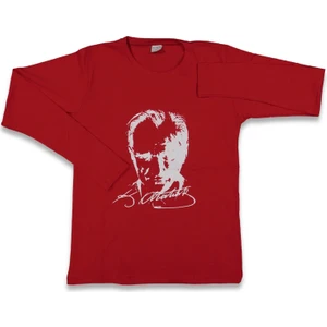 Atatürk Baskılı Uzun Kollu T-Shırt