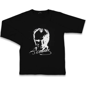 Atatürk Baskılı Uzun Kollu T-Shırt