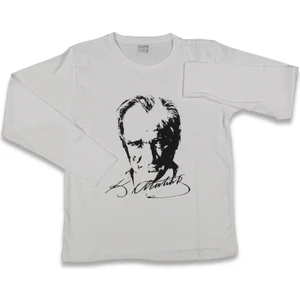 Atatürk Baskılı Uzun Kollu T-Shırt