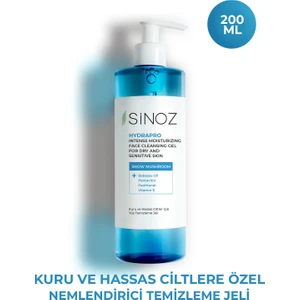 Sinoz Hydrapro Kuru ve Hassas Ciltler Için Yüz Temizleme Jeli 200 ml