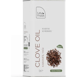 Las Frutas Karanfil Yağı 1 Lt – Damıtma (Distillation), Çok Amaçlı, Saf & Doğal