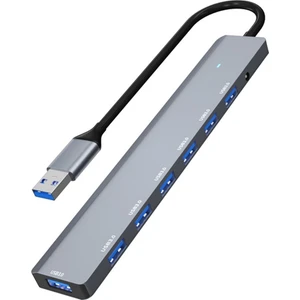 7in1 USB To USB Çoklayıcı 7 Port Usb3.0 Hub Power Güç Destekli 5gbps High Speed