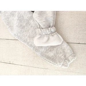 Pour La Riviere Kız Erkek Yüksek Bel Organik Pamuklu Lastikli Içi Şardonlu Kışlık Eşofman Altı