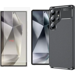 Samsung Galaxy S25 Ultra Kılıf Zore Negro Silikon Kapak + Nano Ekran Koruyucu