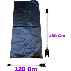 Dökme Kalın Çöp Poşeti 120 x 150 cm 10 Adet Çöp Torbası