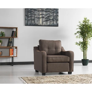 Meşe Home Plus Kılıflı Torba Yaylı Keten Kumaş Fonksiyonel Tekli Kanepe Koltuk Kahve