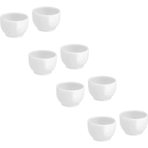 IKEA 8'li Set Kahvaltılık Yumurta Kabı Çap 5 cm  8 Adet Porselen Yumurtalık Beyaz Yükseklik 3 cm