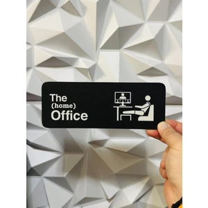 Cadde 3D Home Office Sign  - Home Ofis Tabelası -Duvar Dekorasyonu