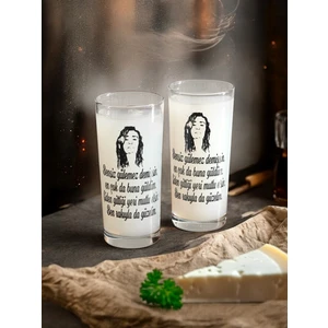 Rakı Bardağı 2'li Cam - Yıldız Tilbe - Bensiz Gülemez Demişsin!