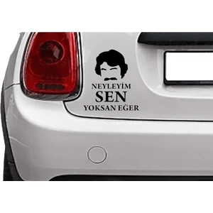 MUG Shop Ferdi Tayfur Baba Kuşağı Sticker Folyo Baskı Kaplama Etiketi Modifiye ve Aksesuar Malzemesi. Siyah.