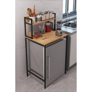 Mini Buzdolabı Üstü Düzenleyici Fırın Üstü Raf Buzdolabı Organizer Raflı Çamaşır Makinası Organizer