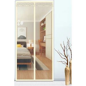 Mıknatıslı Mutfak Balkon Dış Kapı Sinekliği 90X210  cm Bej Renk