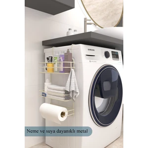 Buzdolabı Düzenleyici Çamaşır Makinesi Organizer Yapışkanlı Dolap Düzenleyici Banyo Mutfak Organizer