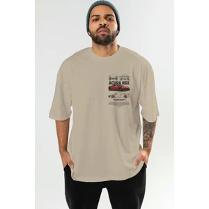 Honda Acura Nsx 1 Ön Sol Baskılı Oversize T-Shirt Erkek Kadın Unisex  Pamuk Bisiklet Yaka Tişort