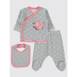 Civil Baby Kız Bebek Zıbın Takımları Pembe