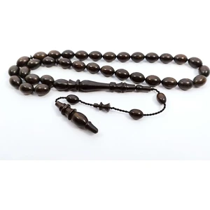 İskeçe Tesbih Efsane Usta Isim Muhammed Erden Usta Eseri Seçme Vip Seri Abanoz Ağacı Sertifikalı 7064