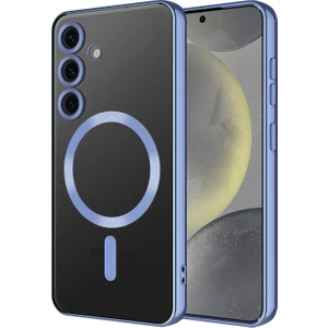 Samsung Galaxy S24 Fe Kılıf Renkli Kenarlı Magsafeli Kamera Korumalı Demre Silikon