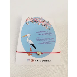 Minik Adımlar Marteniçka Kalp Figürlü Kırmızı Şans Bilekliği Dilek Bilekliği Mart Ipi Kırmızı Ip