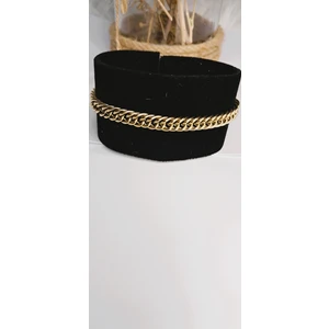 Stainless Steel Badelis Sık Örgü Model Gold Zincir Çelik Bileklik