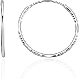 Silvera Telkari 925 Ayar Gümüş 17 mm Halka Küpe ST255