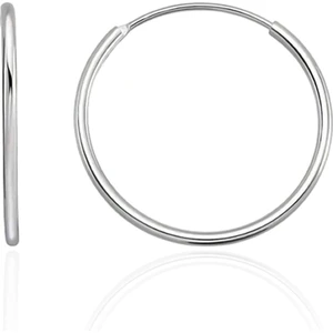 Silvera Telkari Gümüş 37 mm Halka Küpe 925 Ayar ST258