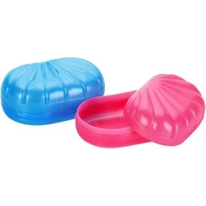 2 Adet Plastik Kapaklı Katı Sabunluk