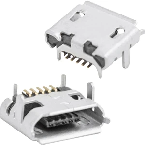 IC-266A-1 Micro USB 4 Şaseli Pinli Ürün Android Giriş Soket Jack