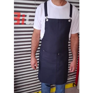 Dery Collection Mutfak Önlüğü Leke Tutmayan Sıvı Itici Kumaş Çapraz Askılı