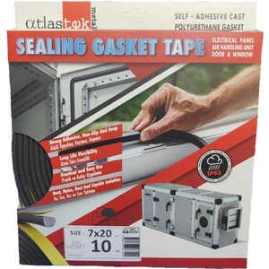 ATLASTEK METAL 7x10.mm / 10.mt Kapı Pencere Soğuk Toz Geçirmez İzolasyon Kendinden Yapışkanlı Isı Yalıtım Fitil Conta Bant