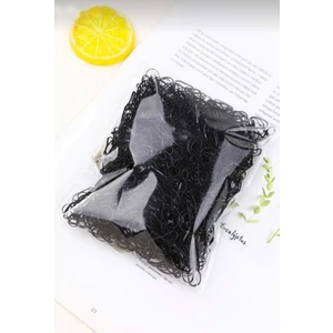 1000 Adet Siyah Saç Örgü Lastiği