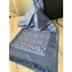 Webinay Home Pamuklu Kaşmir Ipek Şal Premium Kalite C Desen Çift Taraflı