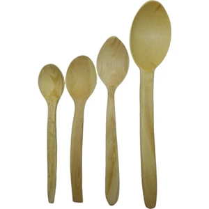 Hediye Durağı 53 El Yapımı Hakiki Şimşir Kaşığı 4'lü Set